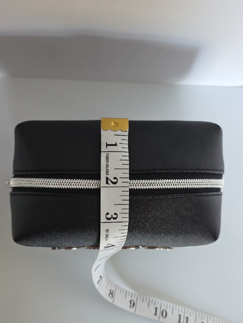 bebe Black Rhinestone Logo Cosmetic Pouch - Picture 3 of 7